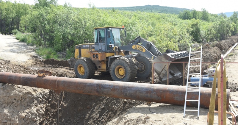 В Магадане продолжается строительство нового водовода для микрорайона Солнечный
