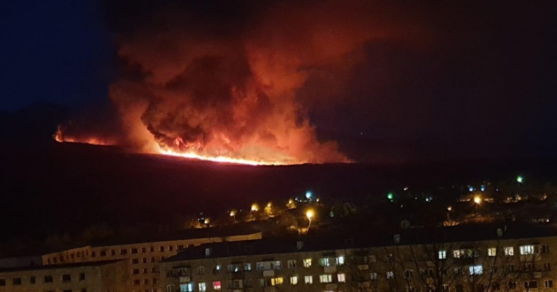 Сразу в семи местах на территории Магаданской агломерации возникли очаги пожаров