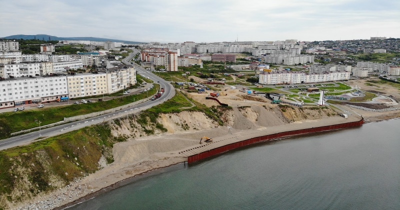 Более 60 млн рублей получит Магаданская область на берегоукрепление бухты Нагаева