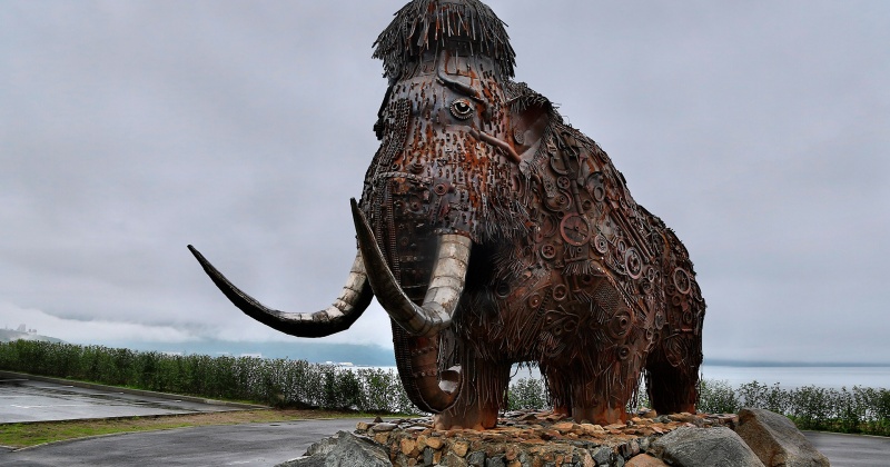 Магаданский мамонт вошел в топ-100 необычных скульптур России