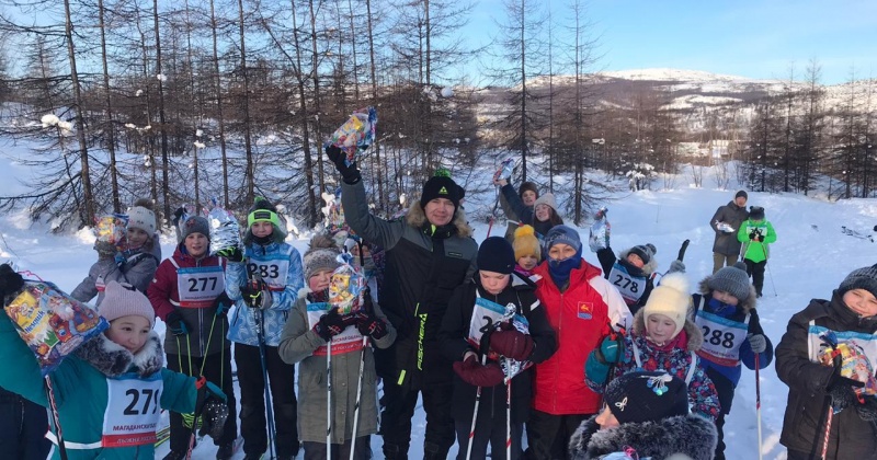 Юные лыжники приняли участие в новогоднем забеге 