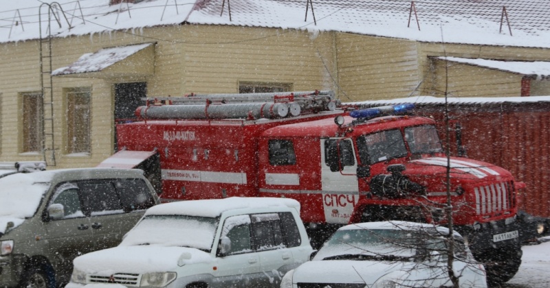 Пожарно-тактическое учение прошло в областной больнице г. Магадана