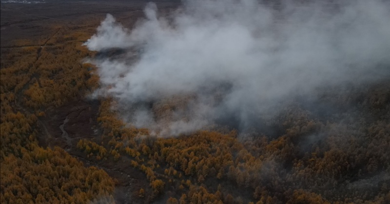 Высокая пожарная опасность в районах Колымы
