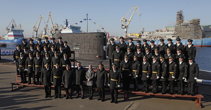 На Адмиралтейских верфях приняли подлодку «Магадан» в состав ВМФ РФ