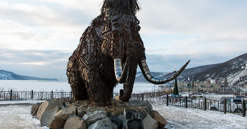 Магаданский мамонт стал шестым финалистом всероссийского конкурса самых необычных «народных» арт-объектов