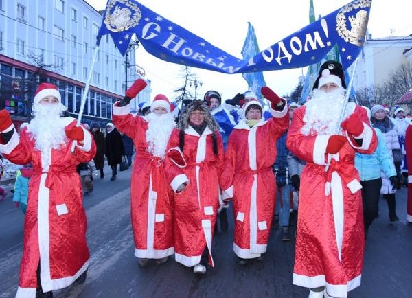 Магадан готовится встречать парад Дедов Морозов