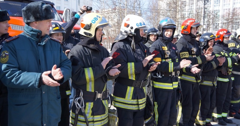 В Магадане отметили день советской пожарной охраны