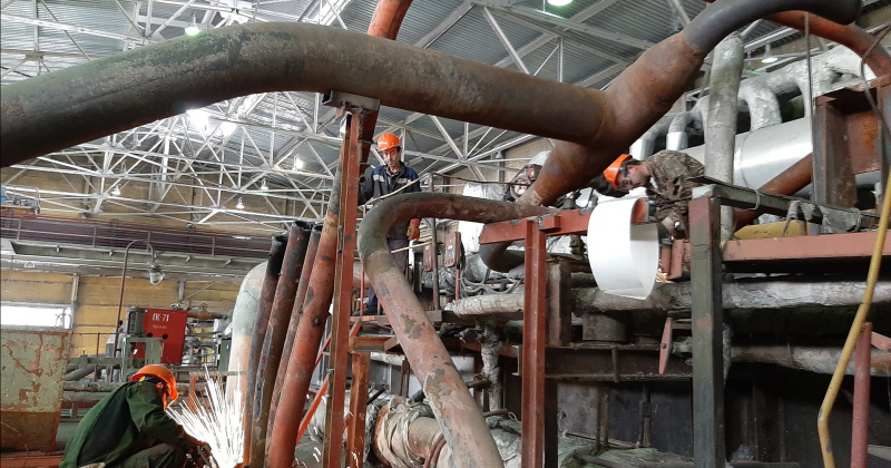 На Магаданской ТЭЦ завершается ремонт котлоагрегата №6
