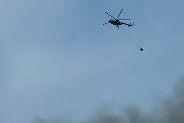 Очередной лесной пожар возник в районе магаданского горнолыжного комплекса Снегорка