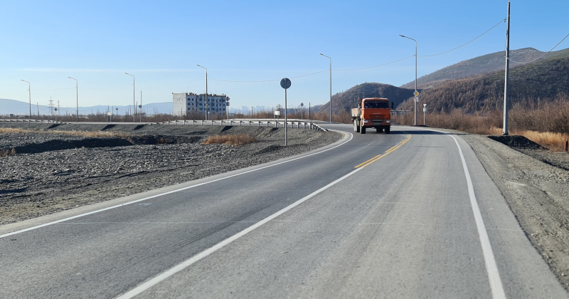 В Магаданской области завершен капитальный ремонт участка трассы Р-504 «Колыма» в Сусумане