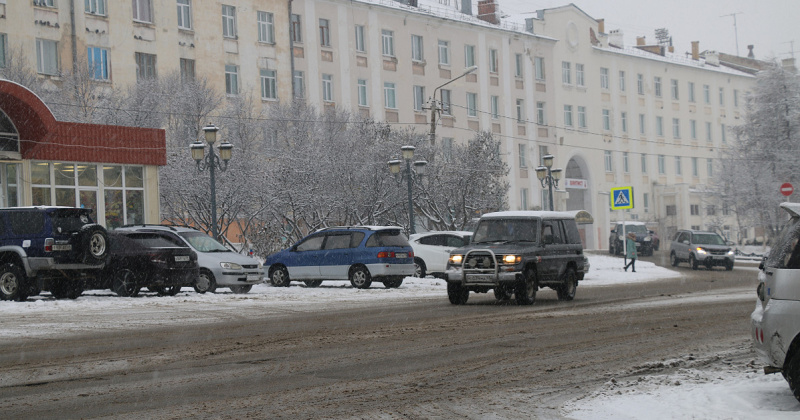За время снегопада на территории Магаданской области произошло 32 ДТП