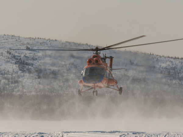 В Магаданской области разбился вертолет Ми-8 с рабочими