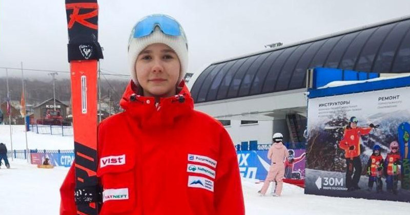 Олеся Жукова– серебряный призер соревнований по горнолыжному спорту