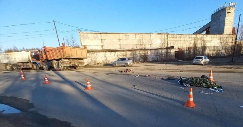 Подросток погиб при столкновении автомобиля КАМАЗ и мотоцикла (Видео)