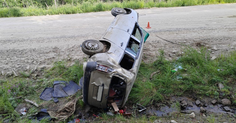 58-летний водитель «Тойота Пробокс» не справился с управлением и вылетел в кювет