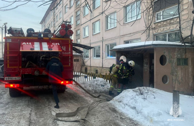 В Магаданской области за прошедшие сутки потушено 2 техногенных пожара