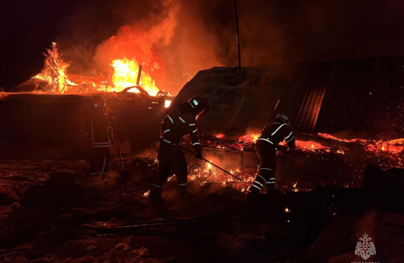 Пожар в жилых районах, расположенных близко к лесным массивам