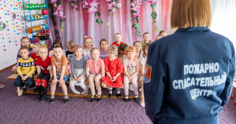 В детском саду №38 прошло занятие «В лесу пожарам скажем – нет!»
