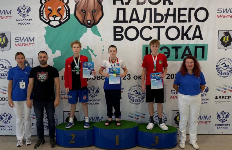 Четыре медали завоевали юные колымчане на Кубке Дальнего Востока по плаванию