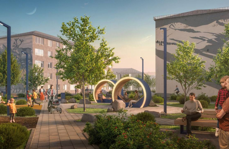 На Колыме ведётся системная работа по благоустройству муниципальных территорий