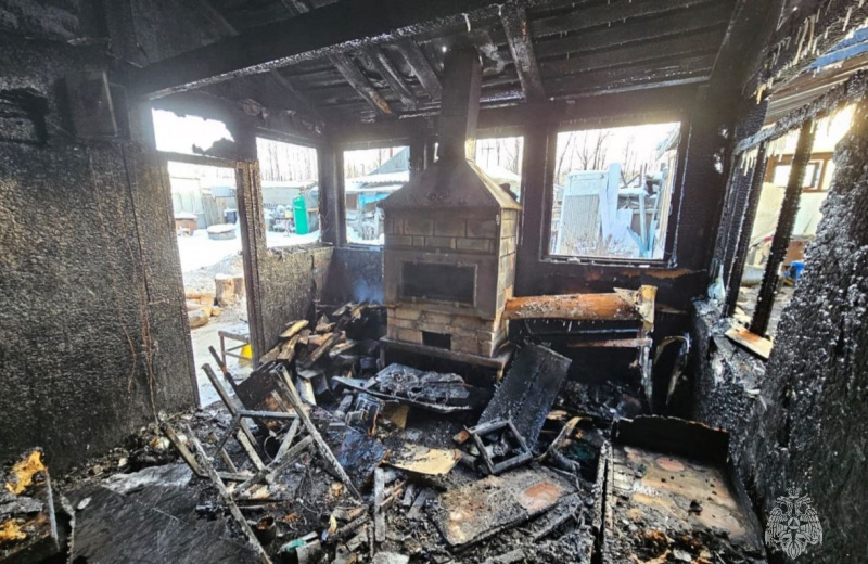 За выходные на Колыме сгорели две бани