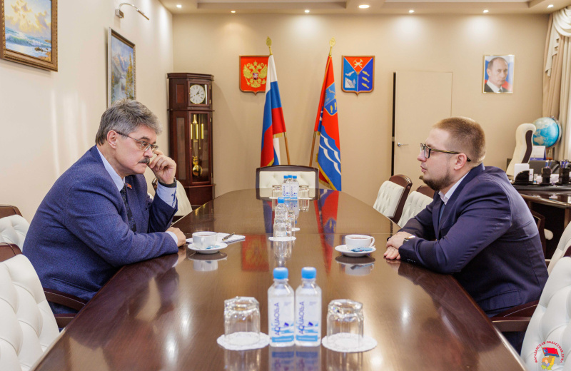 Анатолий Широков встретился с курсантом программы «Муравьев-Амурский 2030» Павлом Соколовым